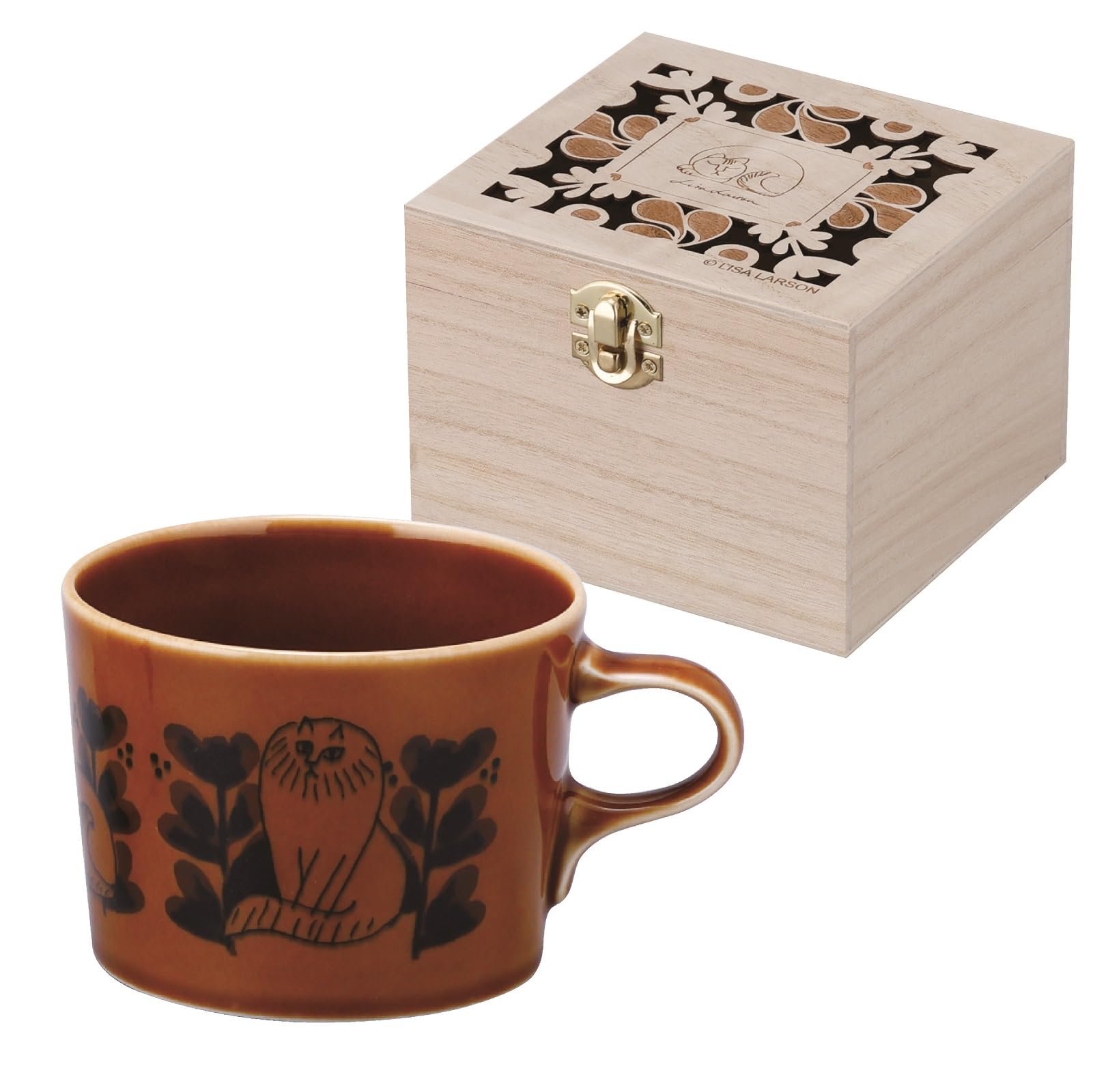 Amazon.com: Lisa Larson LL163-11H Sketch Cats, Porcelain Mug